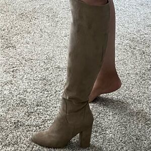 Madden Girl Tan Heeled Boots
